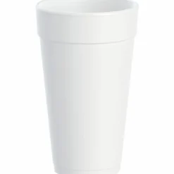Dart® Insulated Foam Drinking Cups, White, 20 Oz, White, Pack Of 500 Cups