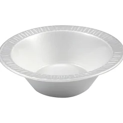 DartĀ® Laminated Foam Bowls, 12 Oz., White, Pack Of 125