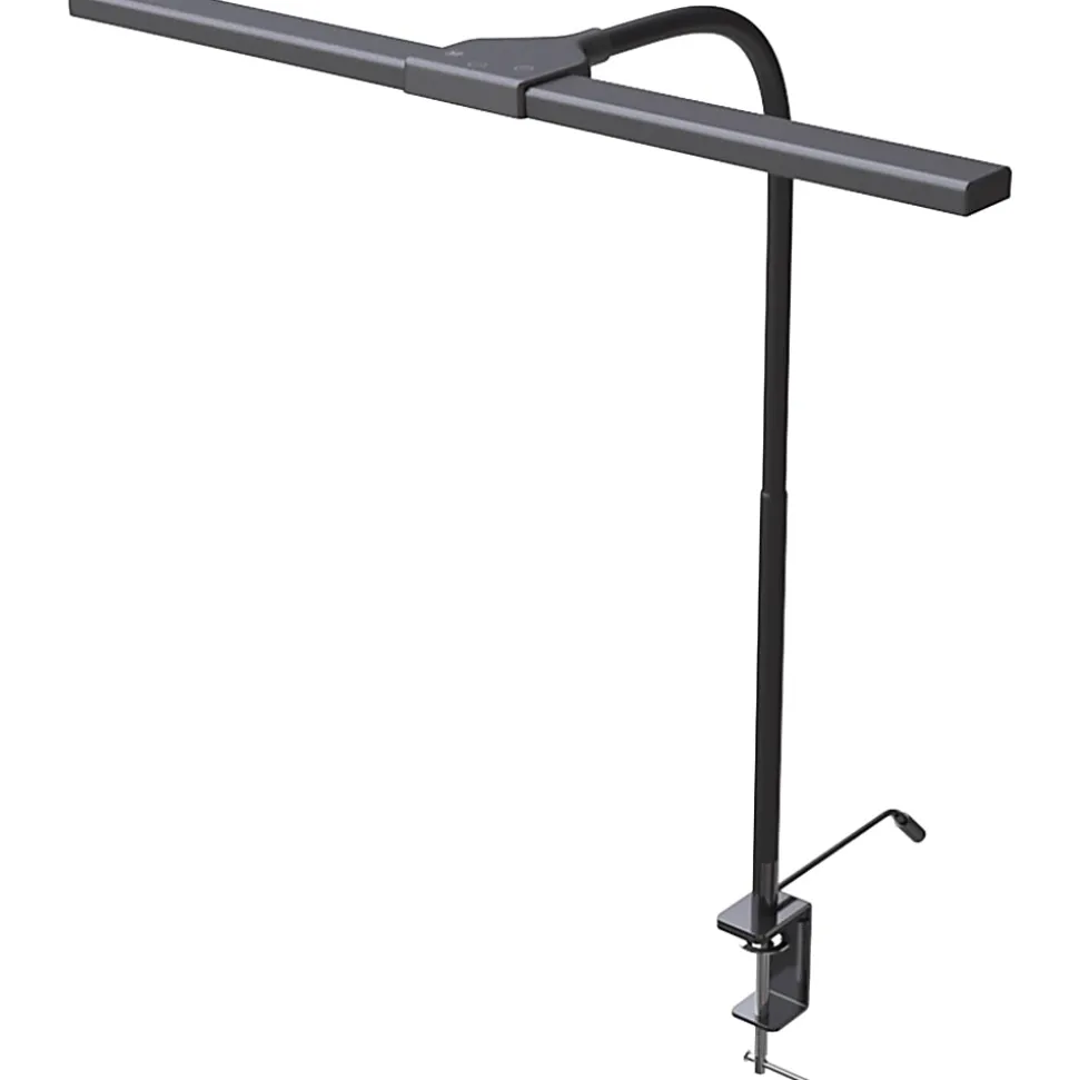 Data Accessories Company Clamp-On LED Desk Lamp - 20"x18"- LED Bulb - Flexible Neck, Gooseneck, Dimmable, Color Changing Mode, Durable - 21646