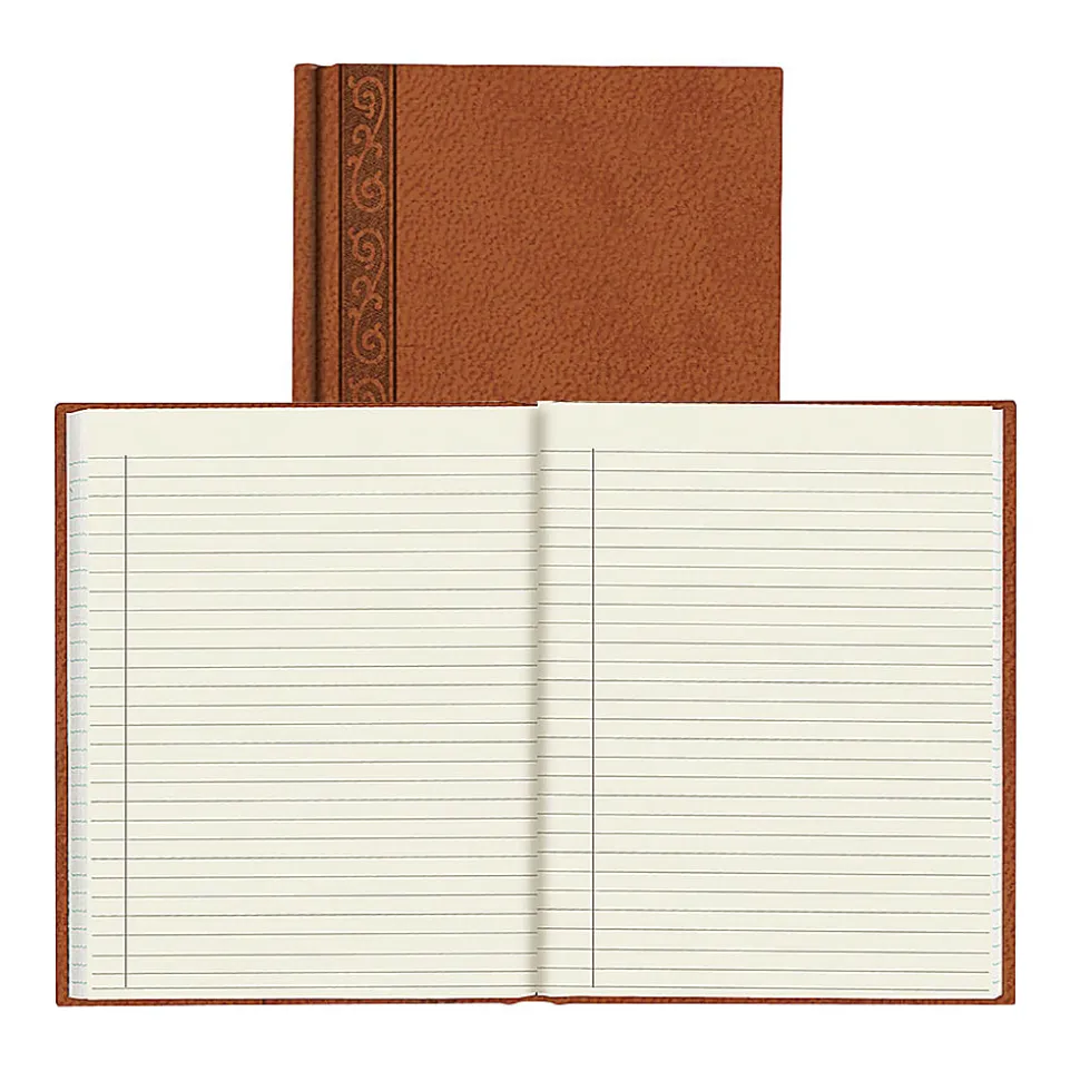 Da Vinci Perfect Binding Executive Hard-Cover Journal, 9 1/4" x 7 1/4", Tan