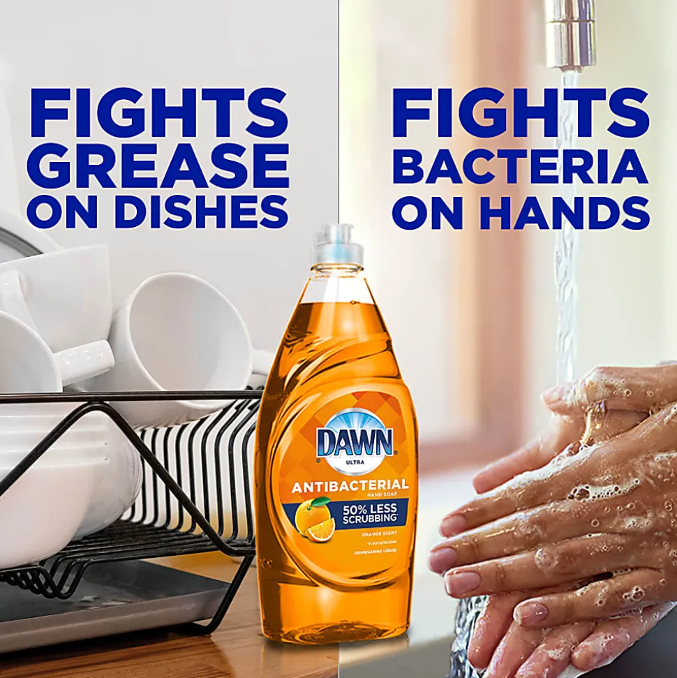 Dawn Ultra Antibacterial Dishwashing Liquid Dish Soap, 38 Oz, Orange Scent