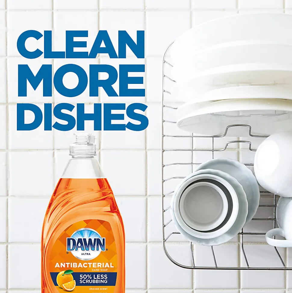 Dawn Ultra Antibacterial Dishwashing Liquid Dish Soap, 38 Oz, Orange Scent