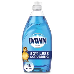 Dawn® Ultra Liquid Dish Detergent, Original Scent, 18 oz Pour Bottle, 10/Carton