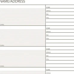 Day Runner® Organizer Accessory, Telephone/Address Refill Pages, 5 1/2