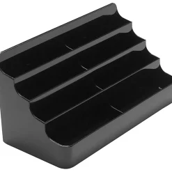 Deflecto 8-Compartment Business Card Holder, 3 7/8