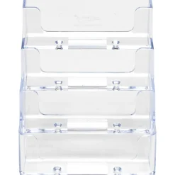 Deflecto® 4-Compartment Desktop Business Card Holder