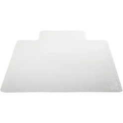 Deflecto® DuraMat Chair Mat For Low-Pile Carpet, Wide Lip, 45