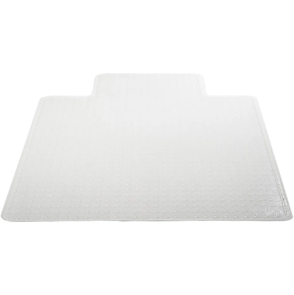 Deflecto® DuraMat Chair Mat For Low-Pile Carpet, Wide Lip, 45"W x 53"D, Clear