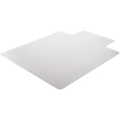 Deflecto® DuraMat Chair Mat For Low-Pile Carpet, Wide Lip, 45