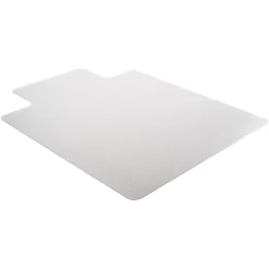 Deflecto® DuraMat Chair Mat For Low-Pile Carpet, Wide Lip, 45