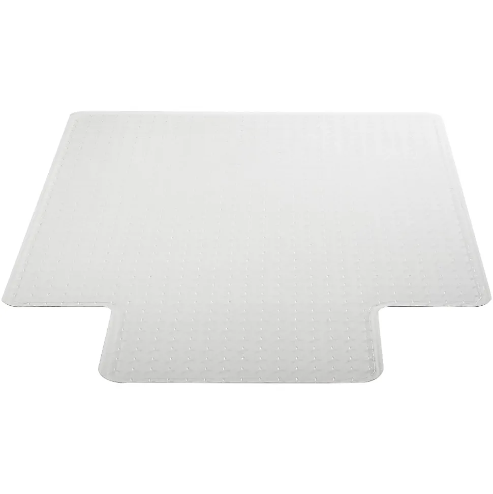 Deflecto® DuraMat Chair Mat For Low-Pile Carpet, Wide Lip, 45"W x 53"D, Clear