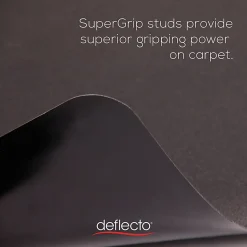 Deflecto EconoMat Vinyl Chair Mat For Hard Floors, Rectangular, 45
