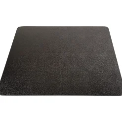 Deflecto EconoMat Vinyl Chair Mat For Hard Floors, Rectangular, 46"W x 60"D, Black