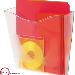deflecto® Euro-Style DocuPocket®Portrait Wall File, A4/Legal/Letter/Magazine/Portfolio Size, 10.25