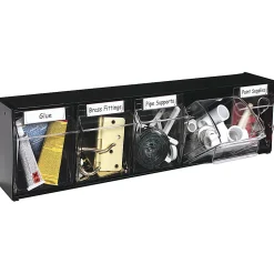 Deflecto Interlocking Horizontal Tilt Bin, 5 Bins, Small Size, 5 1/4