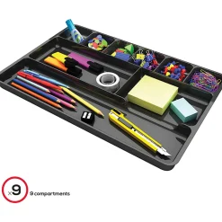 Deflecto Plastic Desk Drawer Organizer, 1
