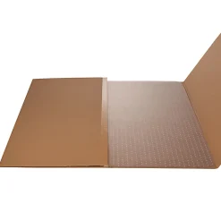 Deflecto Polycarbonate Chair Mat For Pile Carpets, Rectangular, 36"W x 48"D, Clear