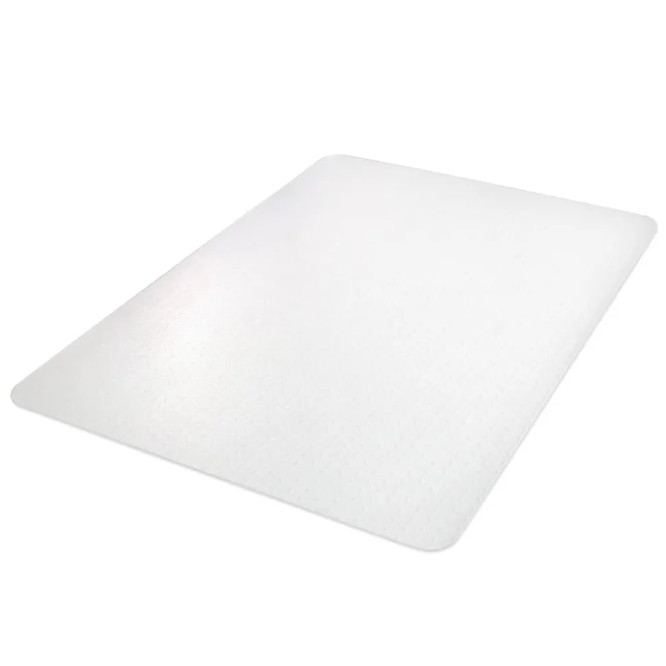 Deflecto Polycarbonate Chair Mat For Pile Carpets, Rectangular, 36"W x 48"D, Clear