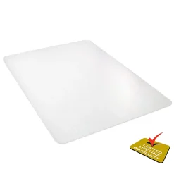 Deflecto Polycarbonate Chair Mat For Pile Carpets, Rectangular, 36