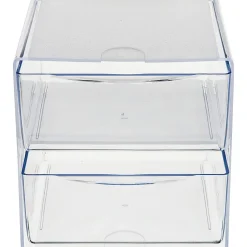 Deflecto Stackable Cube With 2 Drawers, 6