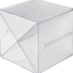 Deflecto Stackable Cube With X Divider, 6