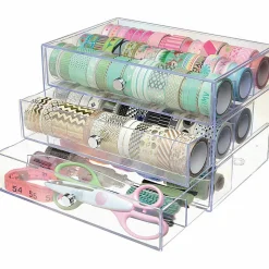 Deflecto Stackable Drawer Organizer, 6-13/16