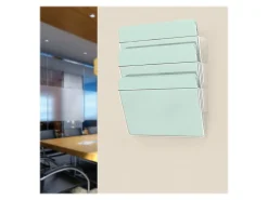 Deflecto Stackable Wall Pocket File, 3 Pack, Clear