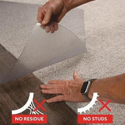 Deflecto SuperGrip Multi-Surface Vinyl Chair Mat, 48” x 36”, Clear