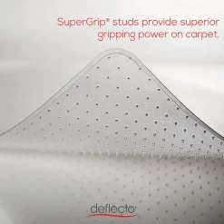 Deflecto® SuperMat Chair Mat For Medium Pile Carpet, Beveled Lip, 45"W x 53"D, Clear