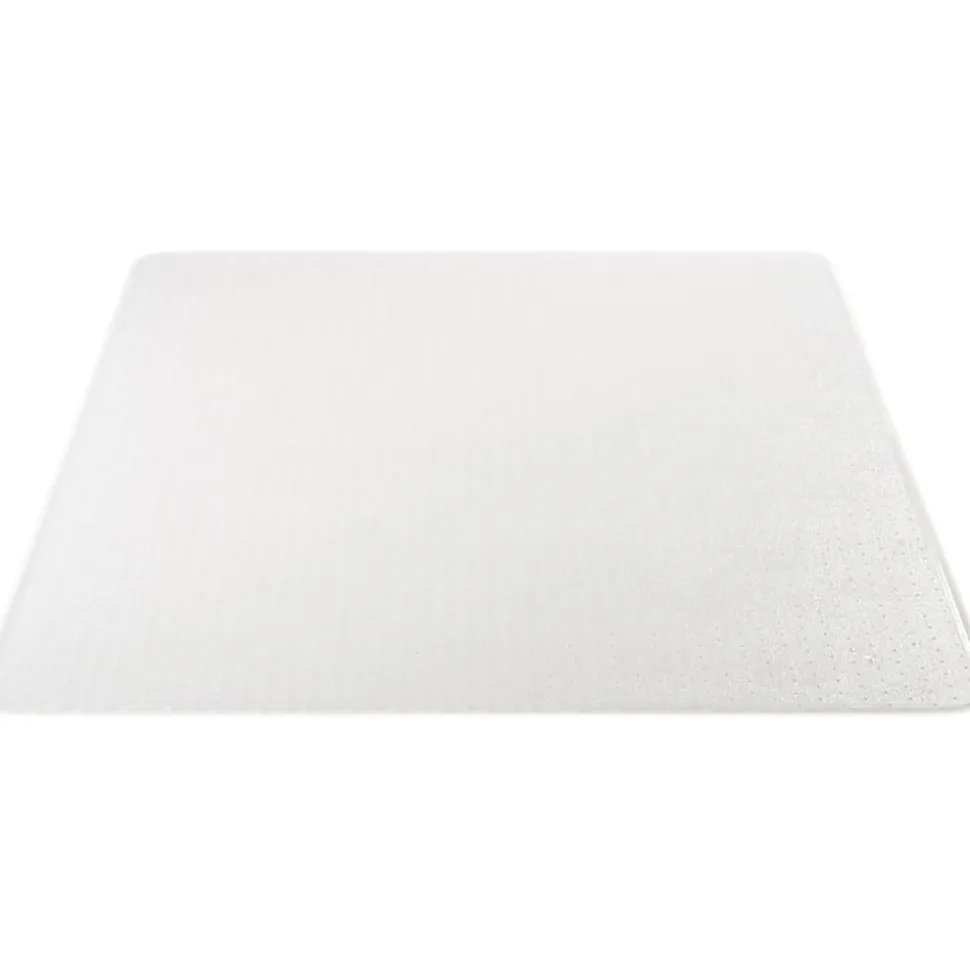 Deflecto SuperMat Medium Weight Chair Mat For Carpet, 60" x 46", Rectangle, Clear