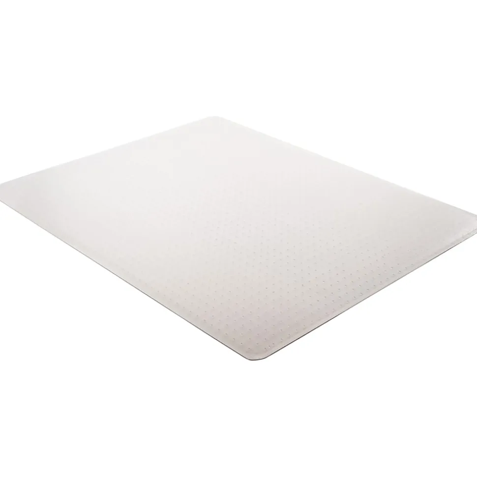 Deflecto SuperMat Medium Weight Chair Mat For Carpet, 60" x 46", Rectangle, Clear
