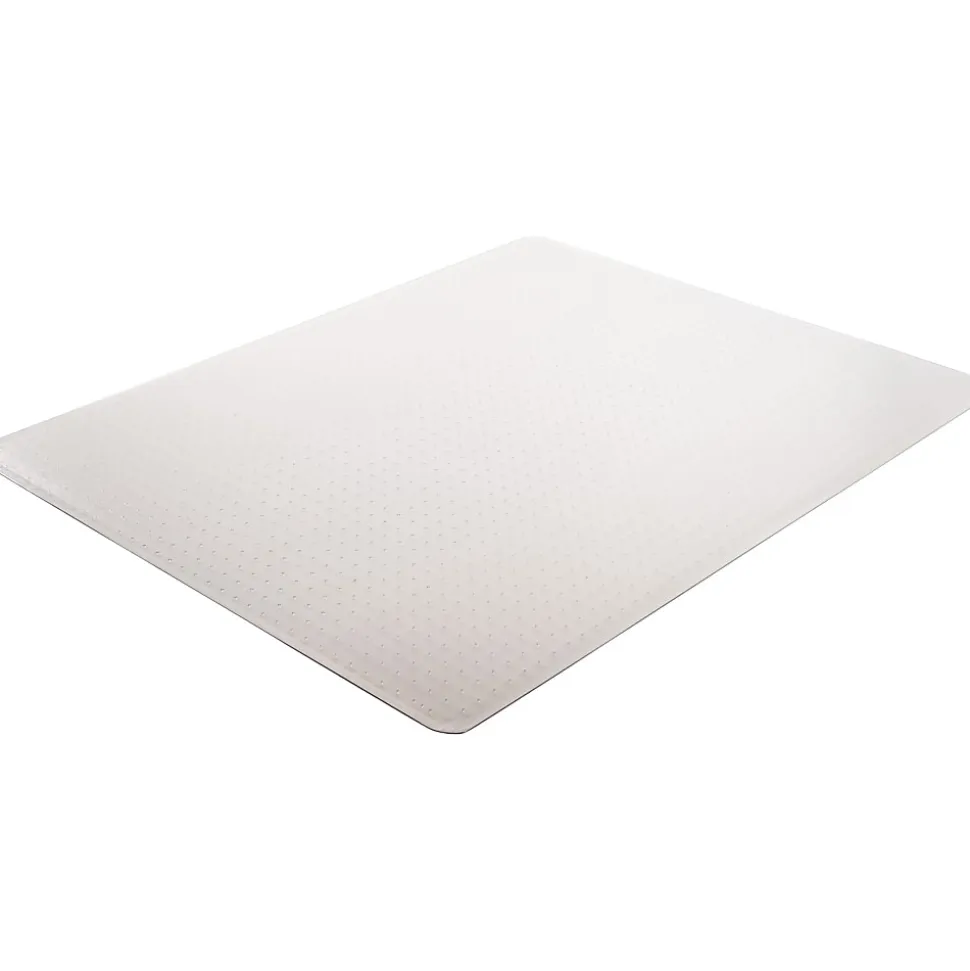 Deflecto SuperMat Medium Weight Chair Mat For Carpet, 60" x 46", Rectangle, Clear