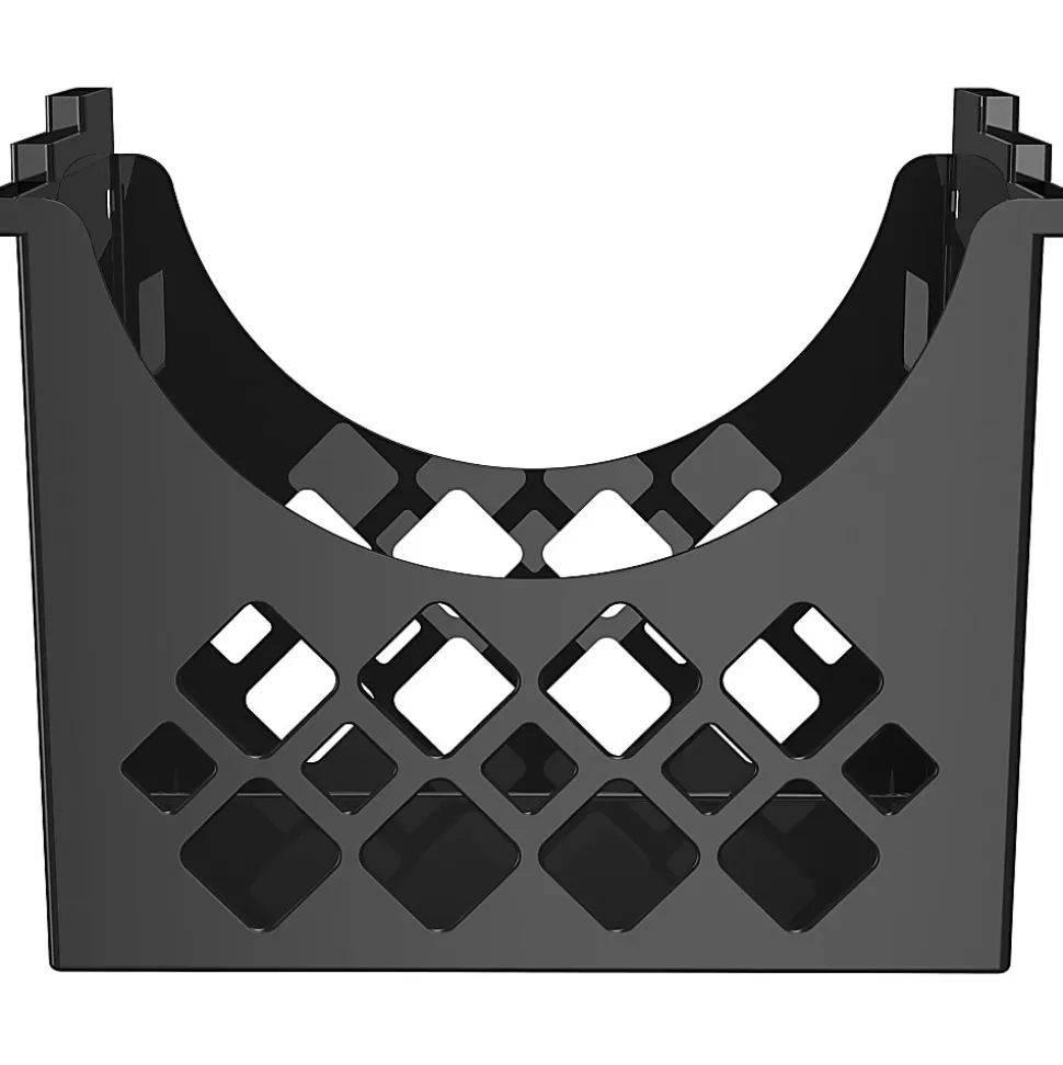 Deflecto Sustainable Office Desktop Hanging File Holder, 9.6"H x 13.3"W x 8.5"D, Desktop, Recycled, Black, 1Each