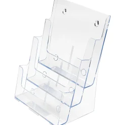 Deflecto 3-Tier Magazine Literature Holder, 12 5/8