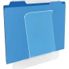 Deflecto Wall Mount File And Chart Holder, 1 Compartment, 10" x 2" x 10 1/2", Clear
