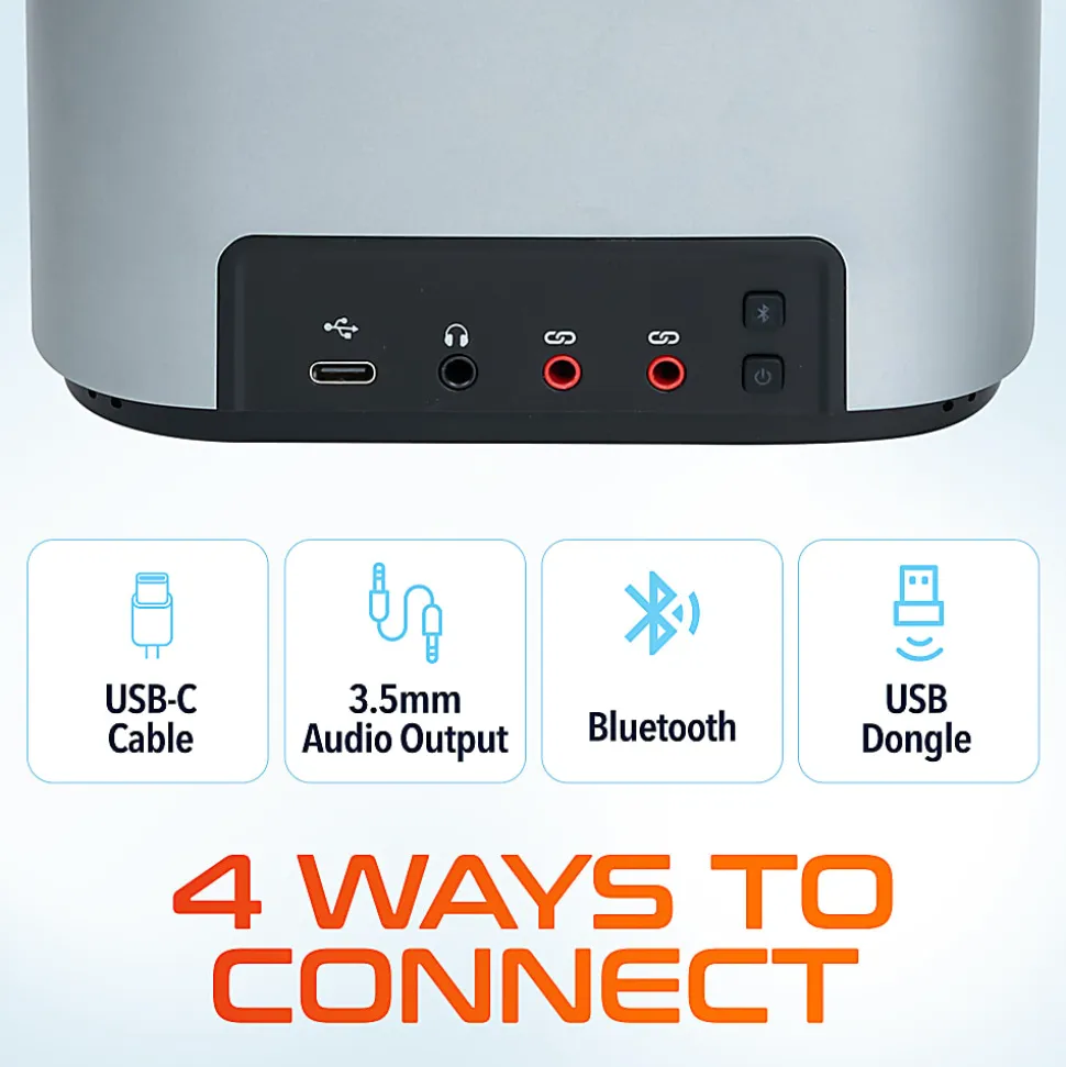 Delton C9270 Conference Speaker And Microphone With Bluetooth And USB-C Connectivity, Black