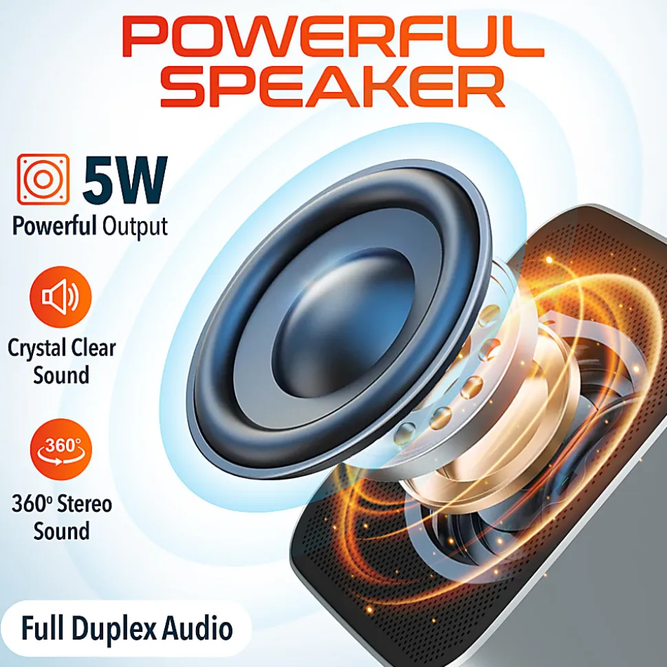 Delton C9270 Conference Speaker And Microphone With Bluetooth And USB-C Connectivity, Black