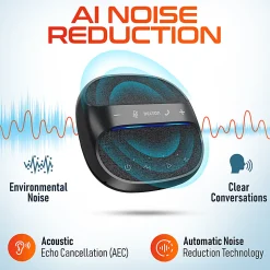 Delton C4700 360° Voice Pickup Wired And Wireless Speakerphone, Black