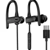 Delton 24EC USB Type-C Stereo Earbuds, Black