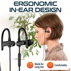 Delton 24EC USB Type-C Stereo Earbuds, Black