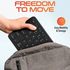 Delton N60 Small Bluetooth Keyboard With Touchpad, Black