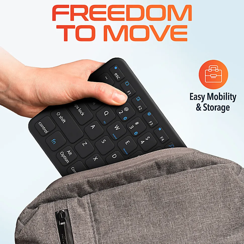 Delton N60 Small Bluetooth Keyboard With Touchpad, Black