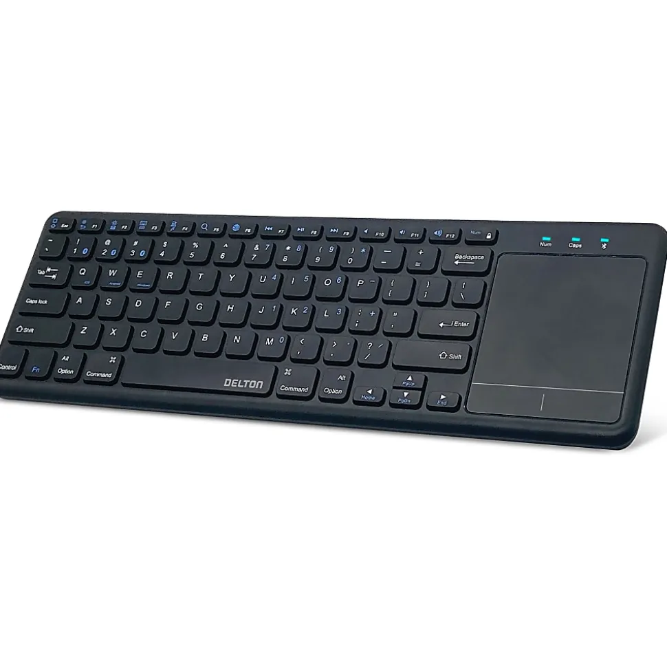 Delton N60 Small Bluetooth Keyboard With Touchpad, Black