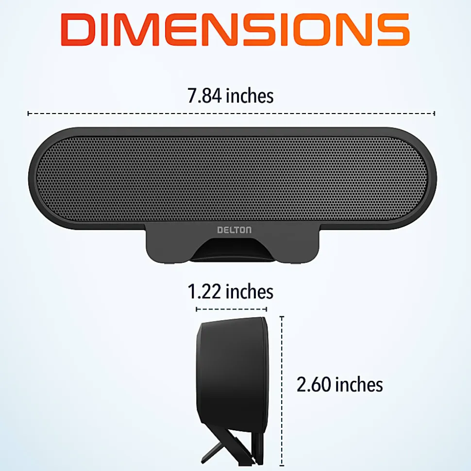 Delton P150 Clip-On 10-Watt USB-A Computer Speaker