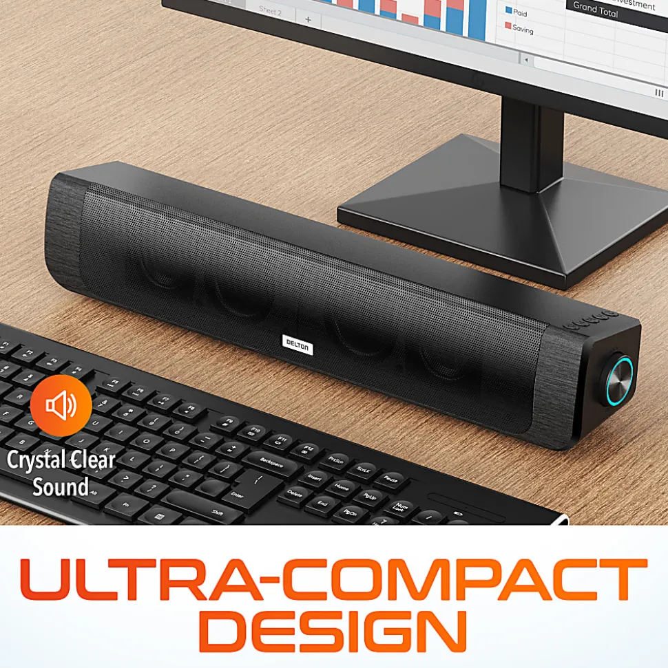 Delton SB200 Wireless USB Stereo Computer Speaker