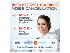 Delton 30Y Wired Computer Headset, Black