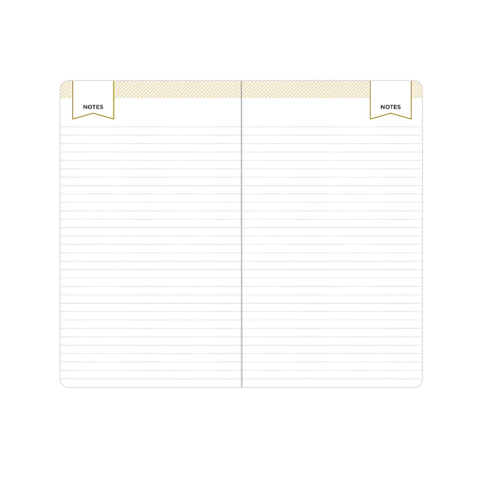 Deluxe Planner DD Black FL 3.625x6.125 AY26–27 Monthly