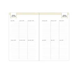 Deluxe Planner DD Black FL 5x8 AY26–27 Monthly