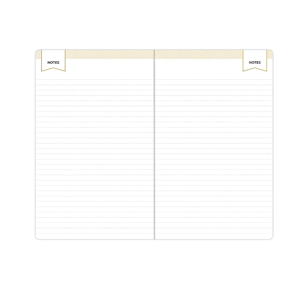 Deluxe Planner DD Black FL 5x8 AY26–27 Monthly