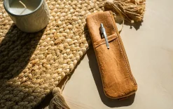 Denik Caramel Crinkle Notebook Pouch, 6-1/2